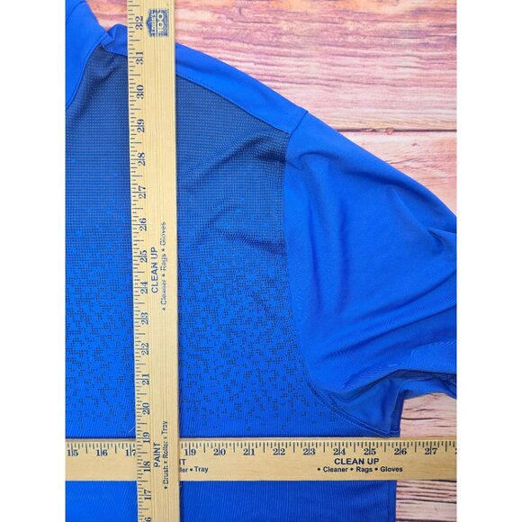 Under Armour Mens HeatGear Polo XXL Bluish-Purple Loose Fit Short Sleeve - Picture 7 of 7